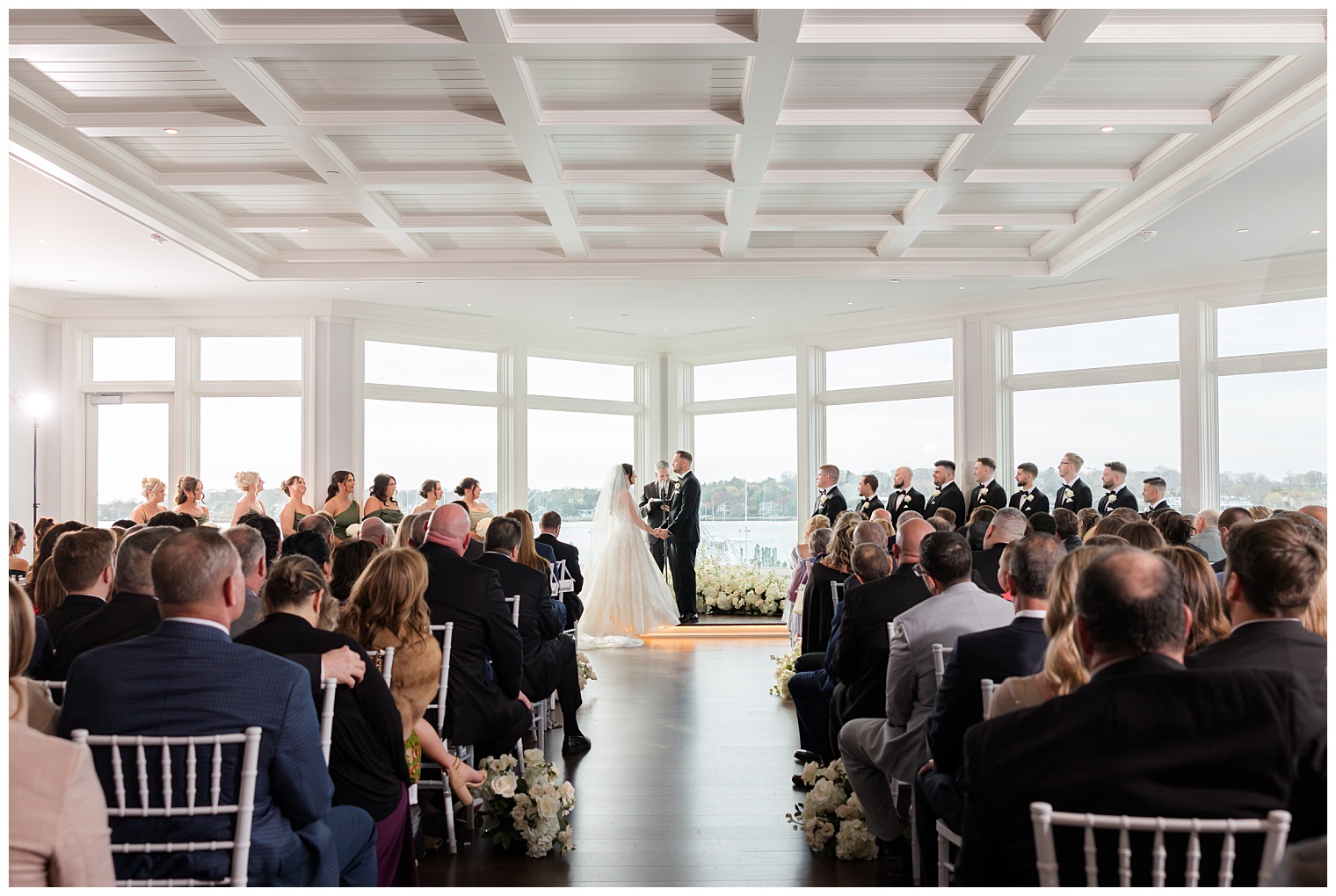 bride and groom saying their vows