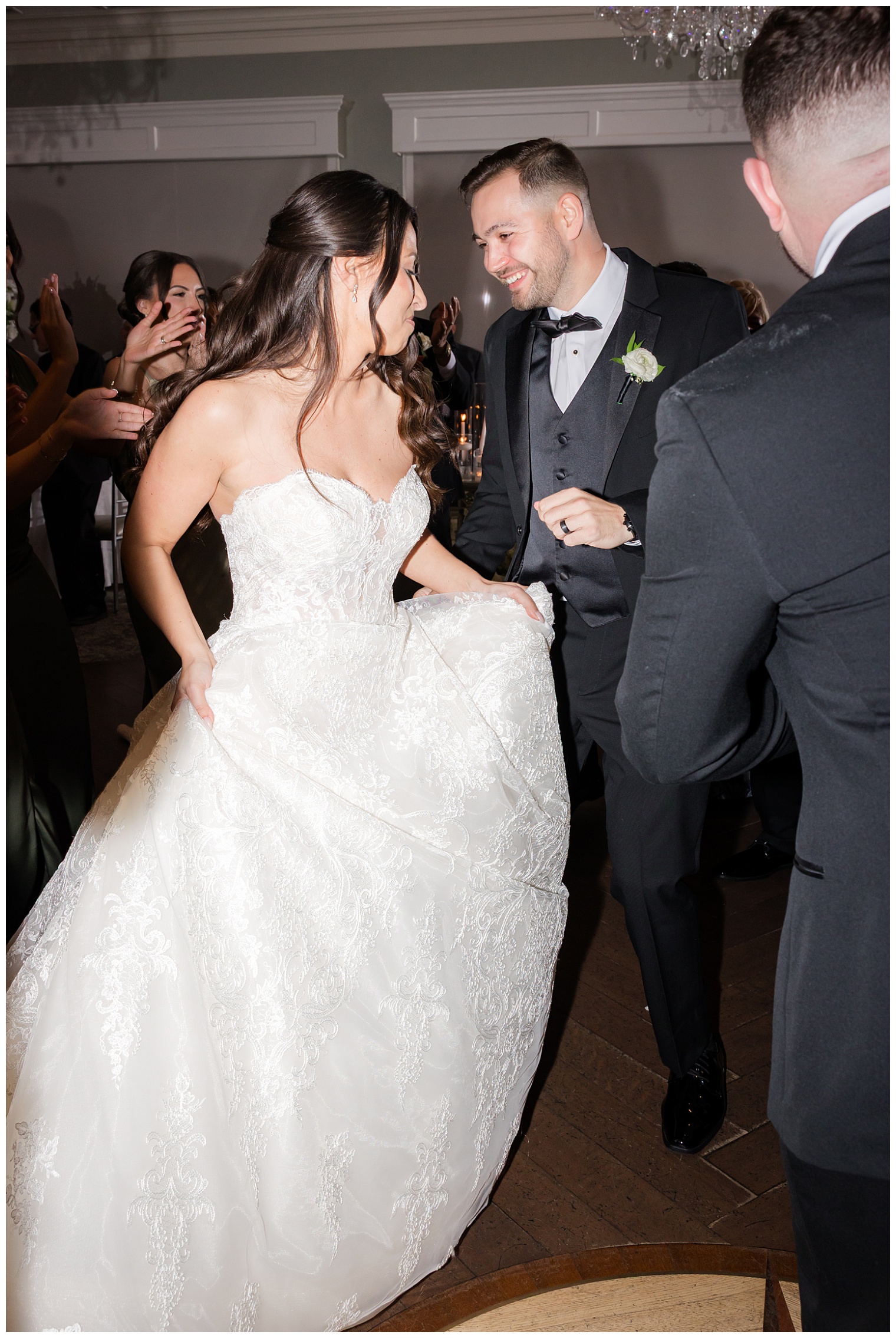 bride and groom on the dance floor