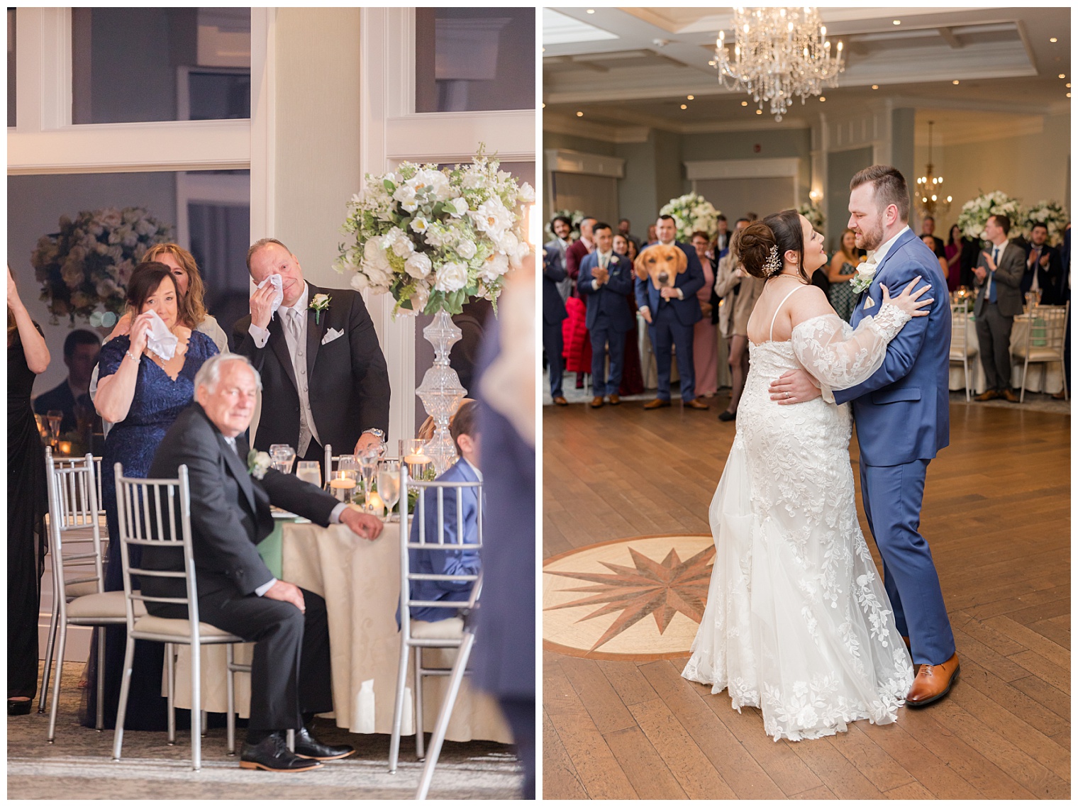 bride and groom first dance