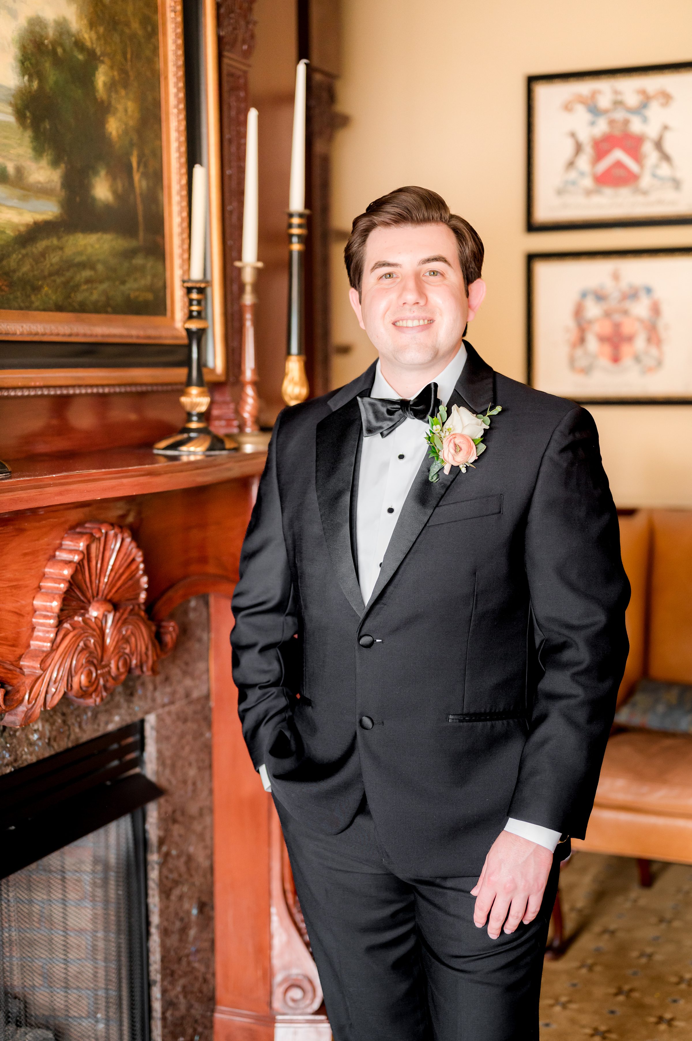 Groom formal portrait