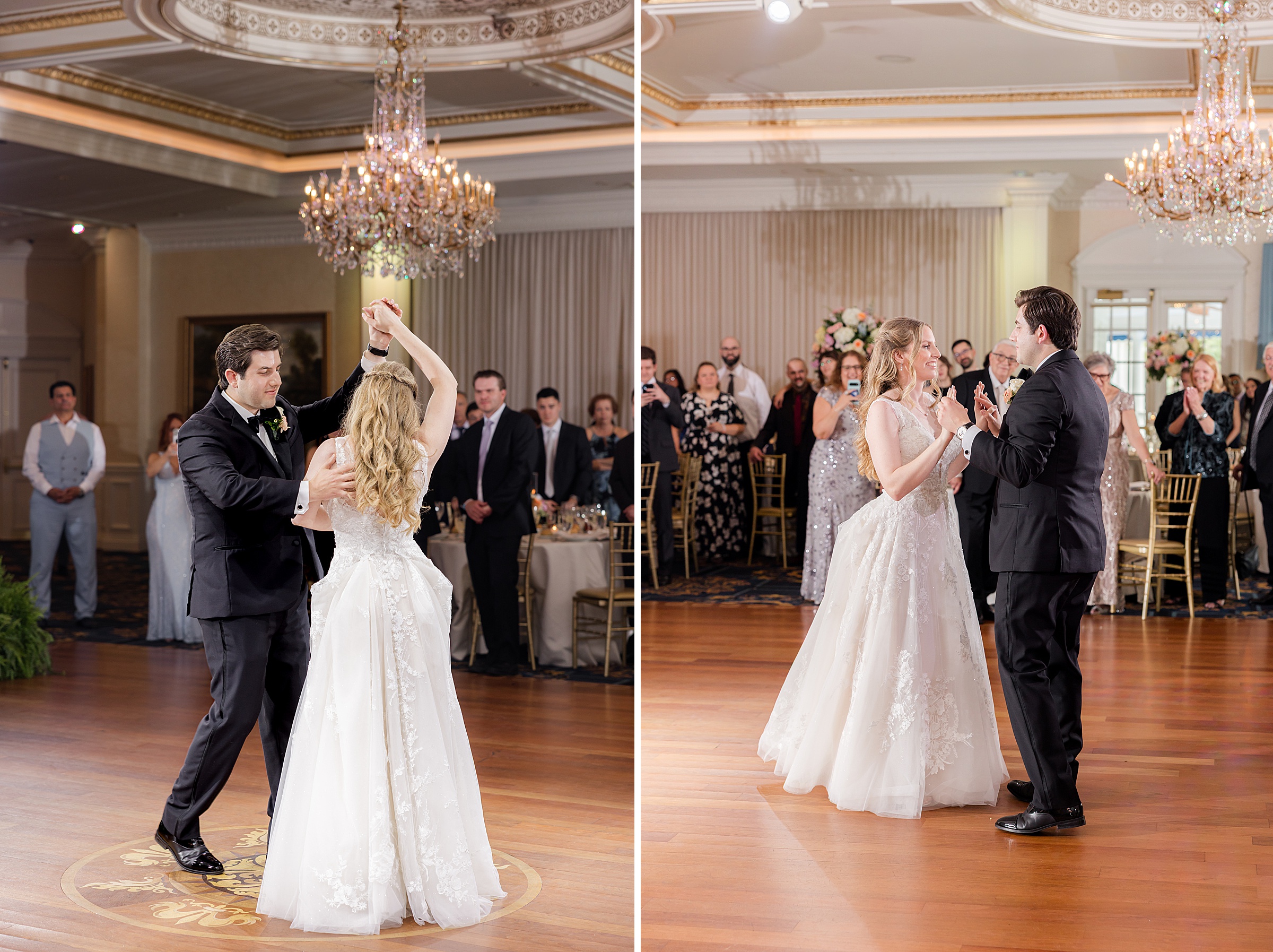 Bride and groom's first dance