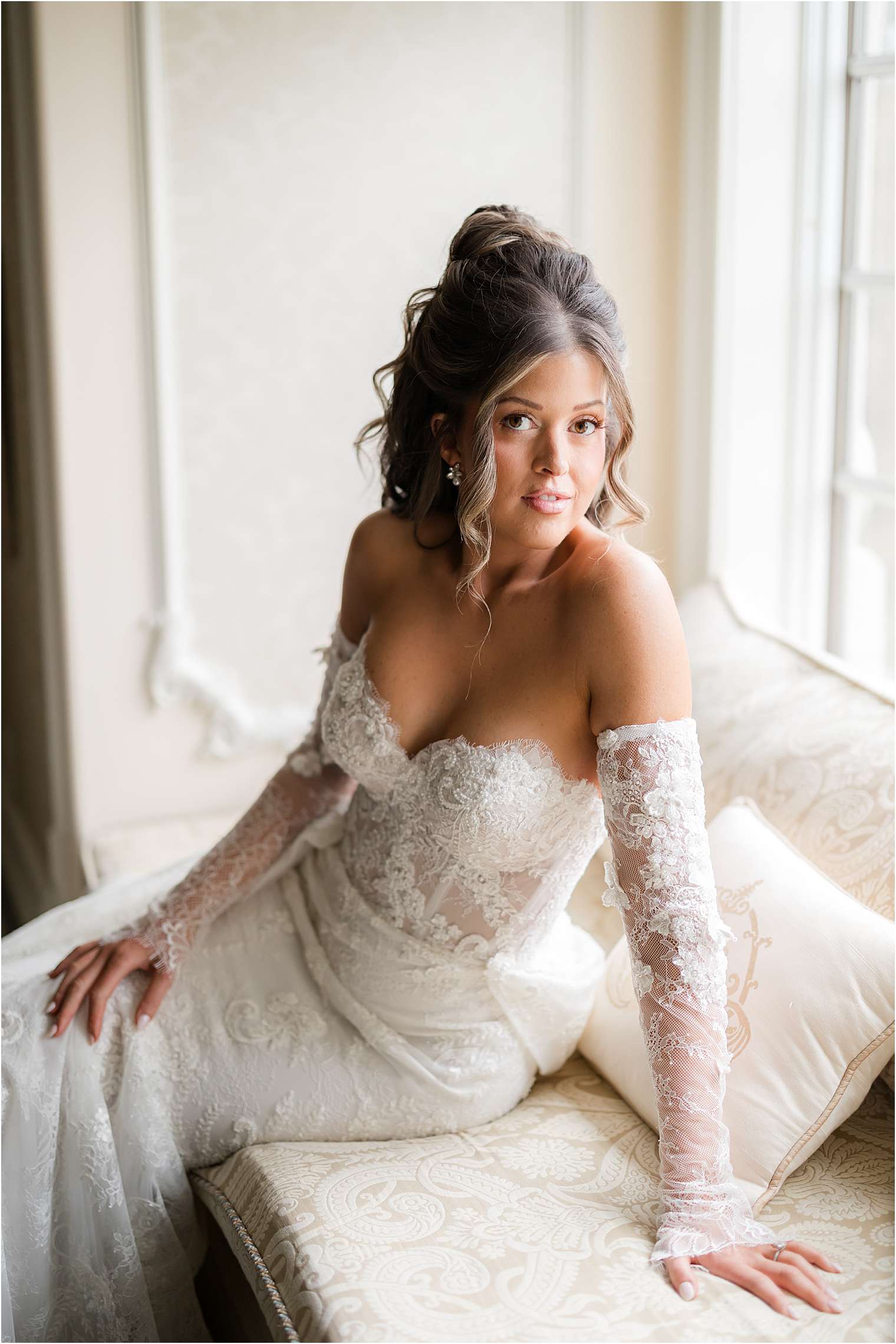 stunning bride with makeup by Makeup by Michele Eva