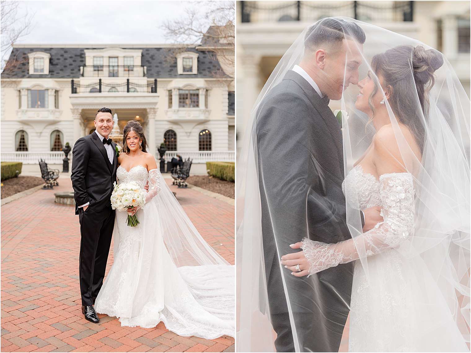 bride and groom photos at Ashford Estate in Allentown NJ