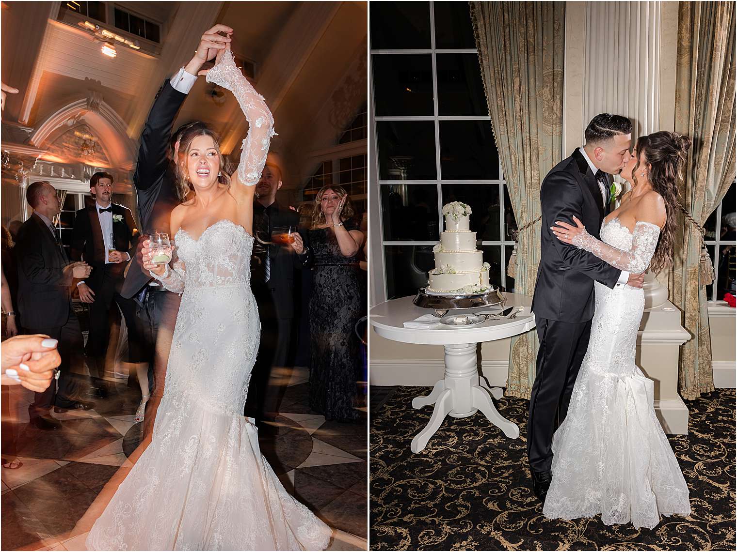 bride and groom reception photos at Ashford Estate in Allentown NJ